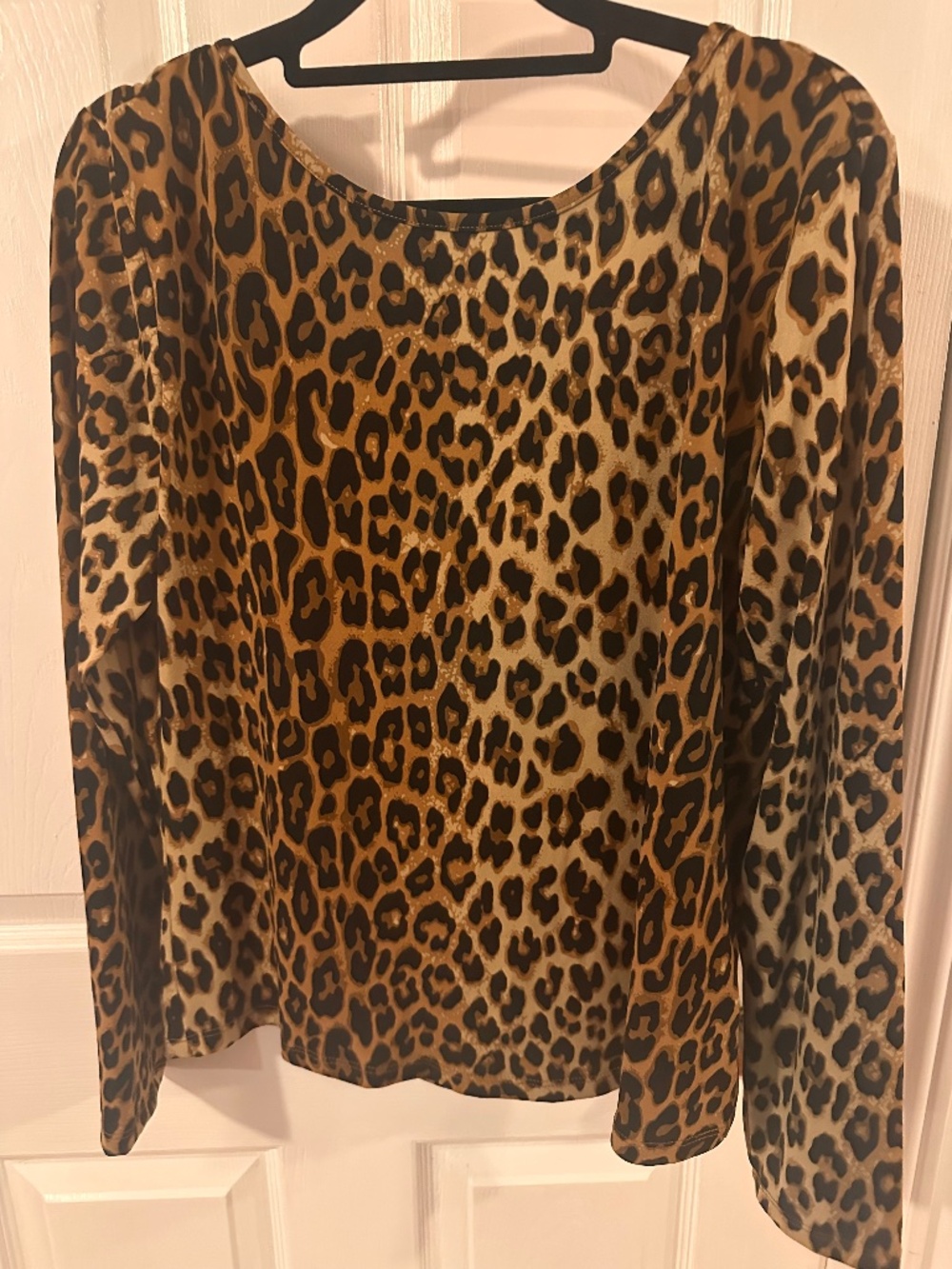 Rawr!🐯 Low Back H&M leopard top in jersey